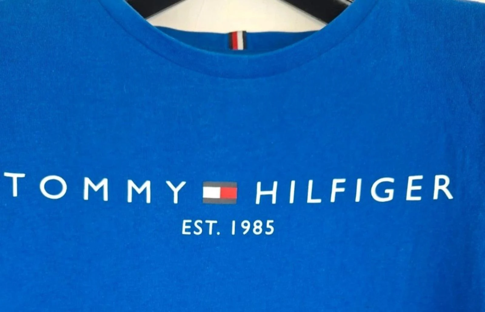 TOMMY HILFIGER Classic Blue Retro Y2K Style T-Shirt from the 2000s – photo 6